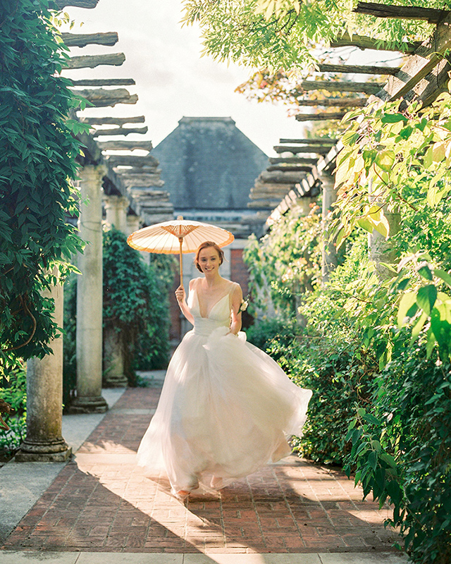 Happy bride for whom Teastyle has performed wedding planning and design services