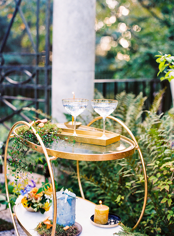 Details of wedding lounge filled with flowers by wedding designer Andreea Bucur