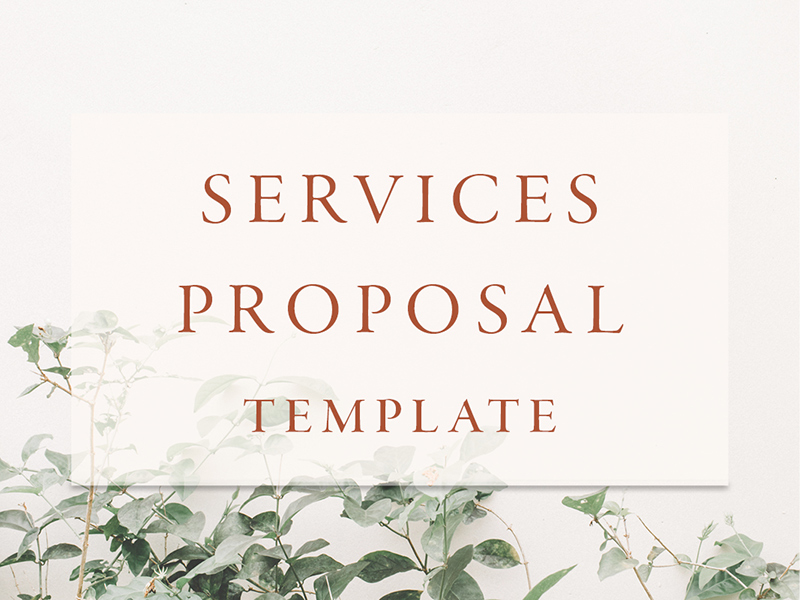 Professional client proposal template for wedding planners designers and stylists