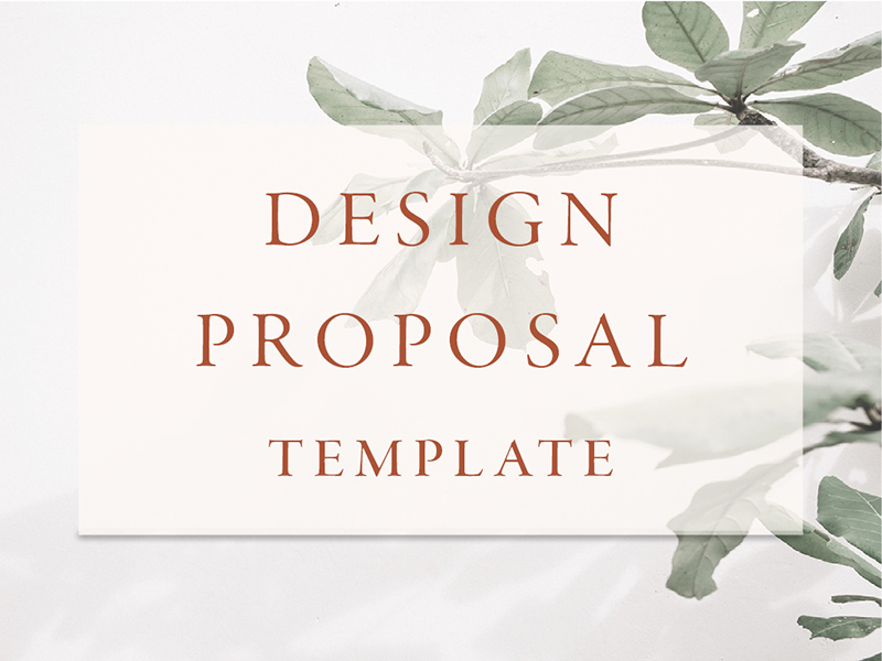 Design proposal template for wedding planners designers and stylists